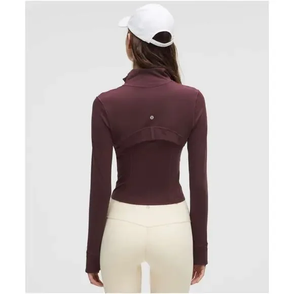 NWT Lululemon Define Cropped Jacket Nulu Goodnight Plum Gym Yoga Workout Sz 10 - Picture 2 of 4